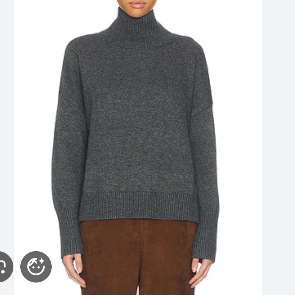 DemyLee Charcoal Turtleneck Sweater